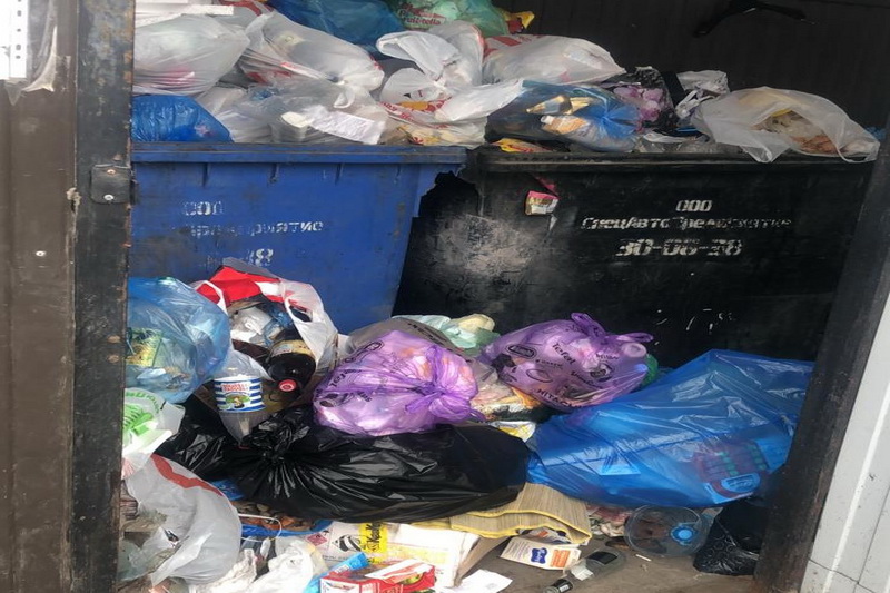Объем мусора на контейнерных площадках увеличился почти на треть